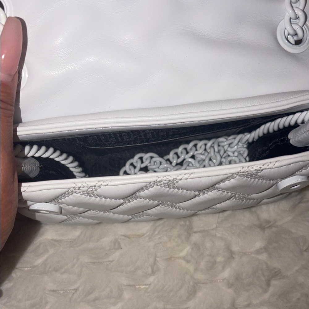 Kurt Geiger White Quilted Mini Bag - Picture 4 of 8